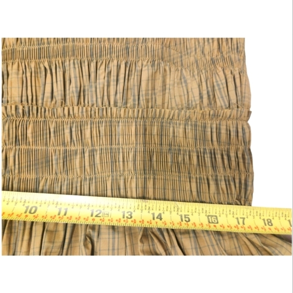 NEW Rebecca Taylor Smocked Plaid Mini Dress SZ 16 - Picture 7 of 13